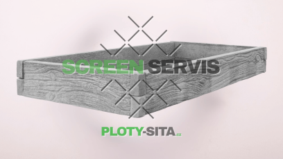 58628-bb - zvyseny zahon drevo seda 2m